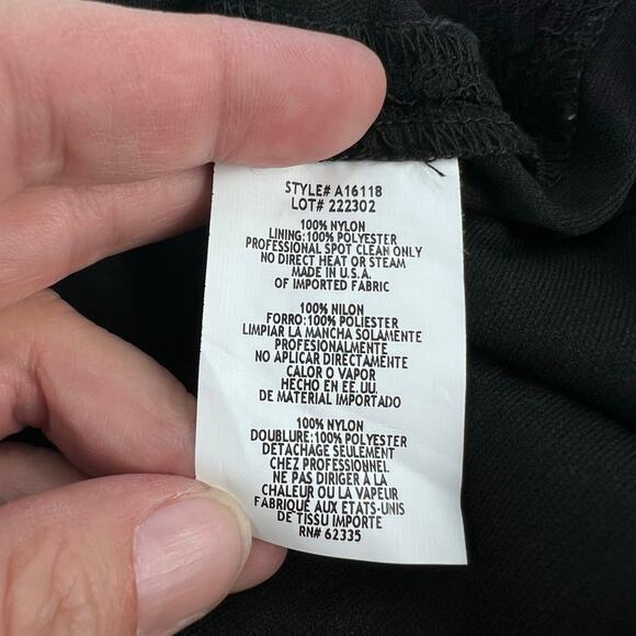 Betsy & Adam's Mermaid Gown Godet Hem Textured Floral Lace Open Back Formal 2 - Picture 14 of 16